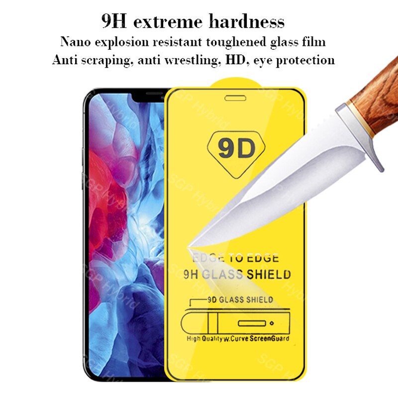 2pcs 9D Full Gule Protective Glass For IPhone 12 Mini Glass For IPhone 12 Pro Max Mini Screen Protector IPhon Ihone Aifon Film
