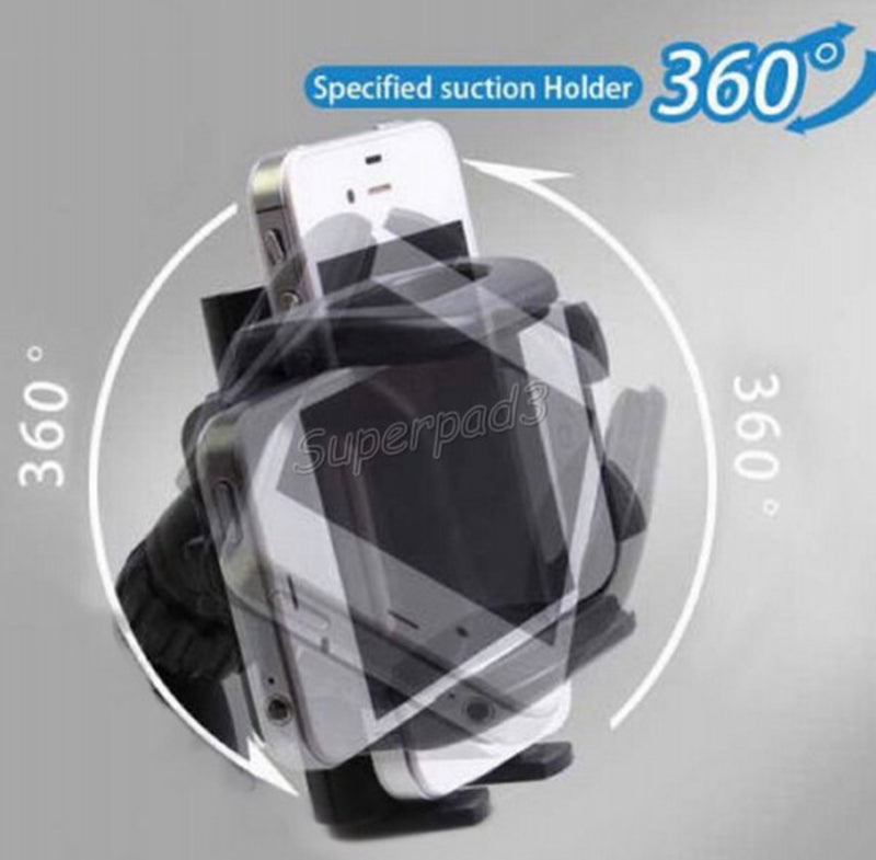 Hot Sale 360 Car Holder Slot Mount Bracket For Mobile Cell Phone iPhone GPS Universal Aotomobiles New Interior Stand