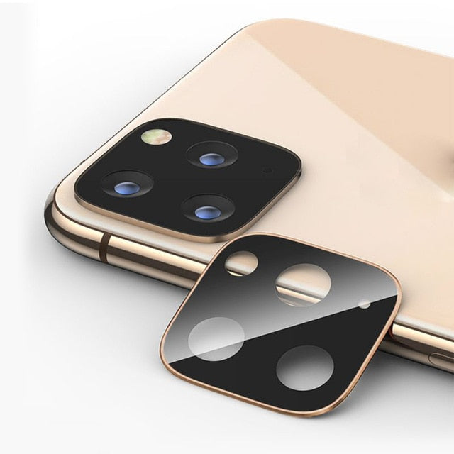 Camera Lens Full Cover Protective Metal Ring + Tempered Glass Case For iPhone 11 Pro XS Max XR X Back Camera Lens Protector Case