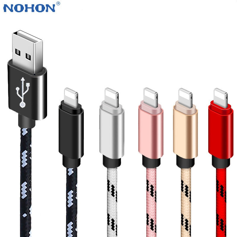 USB Charger Cable Data Cord For Apple iPhone 11 XS X XR 7 8 Plus 5 6 S 5S 6S iPad Long Short Fast Charge Mobile Phone Wire 2M 3M