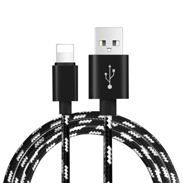 USB Charger Cable Data Cord For Apple iPhone 11 XS X XR 7 8 Plus 5 6 S 5S 6S iPad Long Short Fast Charge Mobile Phone Wire 2M 3M