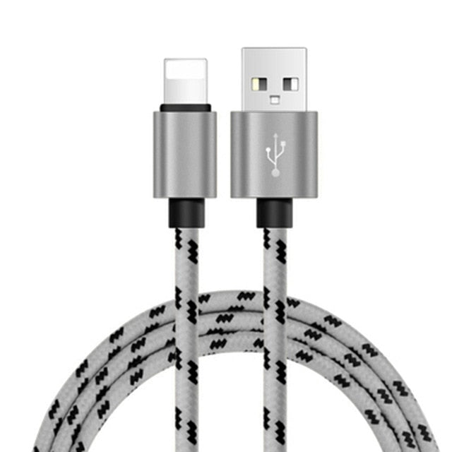 USB Charger Cable Data Cord For Apple iPhone 11 XS X XR 7 8 Plus 5 6 S 5S 6S iPad Long Short Fast Charge Mobile Phone Wire 2M 3M