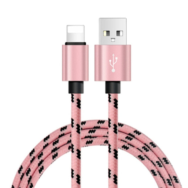 USB Charger Cable Data Cord For Apple iPhone 11 XS X XR 7 8 Plus 5 6 S 5S 6S iPad Long Short Fast Charge Mobile Phone Wire 2M 3M