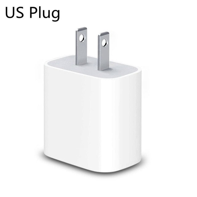 20 W PD USB Type C Quick Charger Adapter For iPhone 11 Pro XR X Xs Max 12 Mini Fast PD charger port EU US UK AU Plug Travel Wall