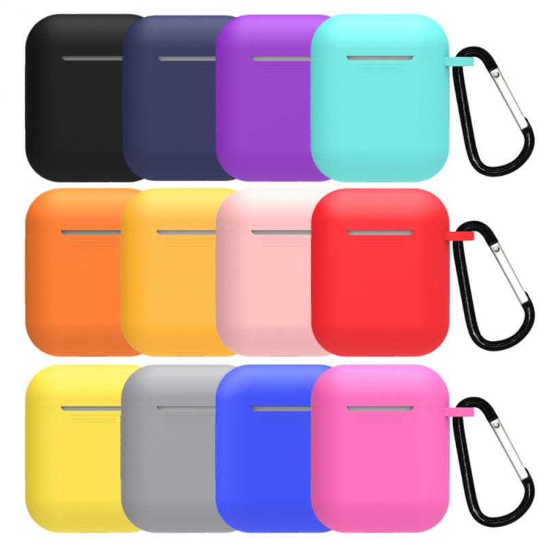 Mini Soft Silicone Case For Apple Airpods 1/2 Shockproof Cover For Apple AirPods 2/1 Earphone Cases for Air Pods Protector Case