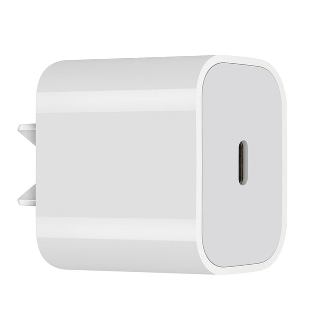 20 W PD USB Type C Quick Charger Adapter For iPhone 11 Pro XR X Xs Max 12 Mini Fast PD charger port EU US UK AU Plug Travel Wall