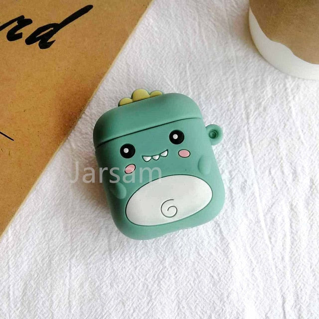 Cartoon Cute Wireless Earphone Case For AirPods 2 Silicone Charging Headphones Case for Air pods cases Protective luxury Cover