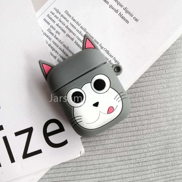 Cartoon Cute Wireless Earphone Case For AirPods 2 Silicone Charging Headphones Case for Air pods cases Protective luxury Cover