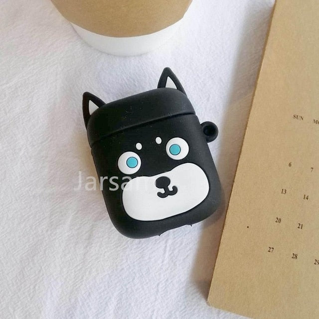 Cartoon Cute Wireless Earphone Case For AirPods 2 Silicone Charging Headphones Case for Air pods cases Protective luxury Cover