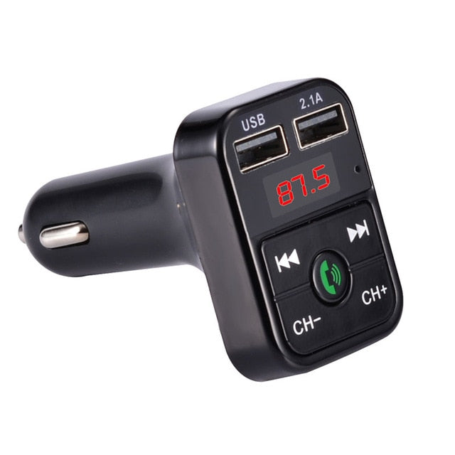 FM Transmitter Wireless Bluetooth Car Kit Handsfree Car MP3 Audio Music Player Dual USB Radio Modulator Car Kit 2.1A USB Charger