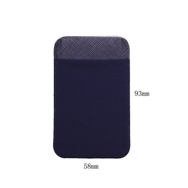 Universal Cellphone Wallet Lycra Card Holder Men Elastic Mobile Phone Wallet Credit ID Card Holder Adhesive Pocket Sticker Case