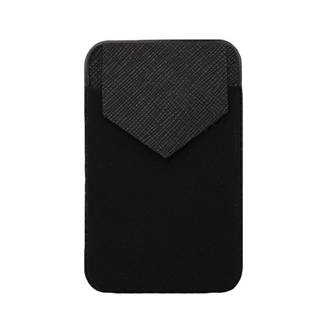 Universal Cellphone Wallet Lycra Card Holder Men Elastic Mobile Phone Wallet Credit ID Card Holder Adhesive Pocket Sticker Case