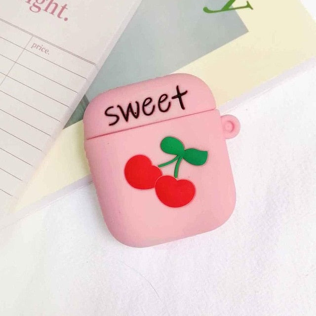 Cartoon Cute Wireless Earphone Case For AirPods 2 Silicone Charging Headphones Case for Air pods cases Protective luxury Cover