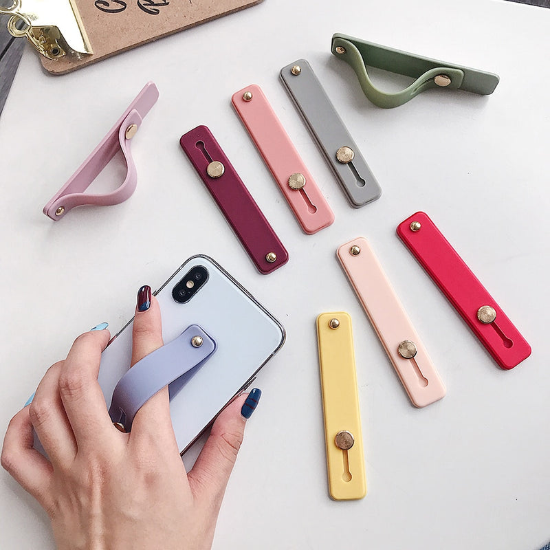 Silicone Finger Ring Push Pull Grip Stand Bracket Ring Holder Phone Hand Band Holder Phone Accessories cell phone holder