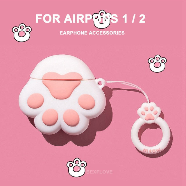 3D Earphone Case For Airpods pro 2 3 Case Silicone Cute Duck Cat Cartoon Cover For Apple Air pods Bluetooth Earbuds Earpods Case