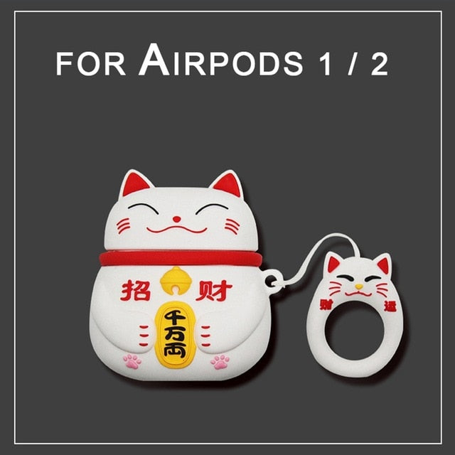 3D Earphone Case For Airpods pro 2 3 Case Silicone Cute Duck Cat Cartoon Cover For Apple Air pods Bluetooth Earbuds Earpods Case