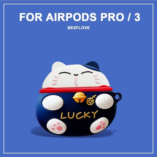 3D Earphone Case For Airpods pro 2 3 Case Silicone Cute Duck Cat Cartoon Cover For Apple Air pods Bluetooth Earbuds Earpods Case