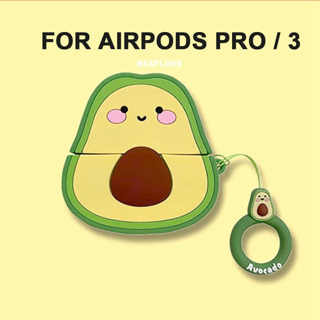 3D Earphone Case For Airpods pro 2 3 Case Silicone Cute Duck Cat Cartoon Cover For Apple Air pods Bluetooth Earbuds Earpods Case