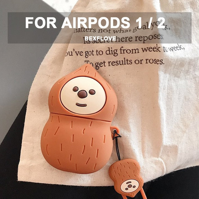 3D Earphone Case For Airpods pro 2 3 Case Silicone Cute Duck Cat Cartoon Cover For Apple Air pods Bluetooth Earbuds Earpods Case