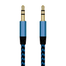 1m Nylon Aux Cable 3.5mm Plug Male to Male Jack Auto Car Audio Cable Kabel Line Cord For iPhone 7 Xiaomi Computer