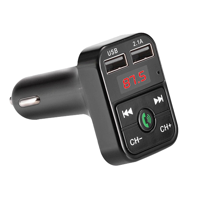 FM Transmitter Wireless Bluetooth Car Kit Handsfree Car MP3 Audio Music Player Dual USB Radio Modulator Car Kit 2.1A USB Charger