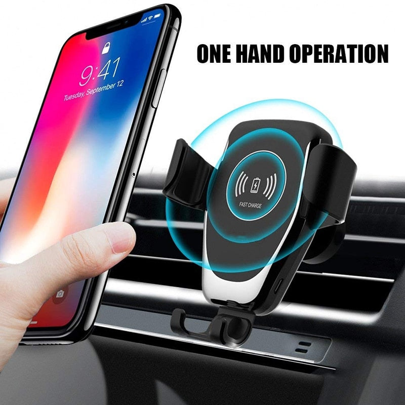 CLE Wireless Car Charger WH10 10W Silber Drahtloses Handyladegerät fürs Auto