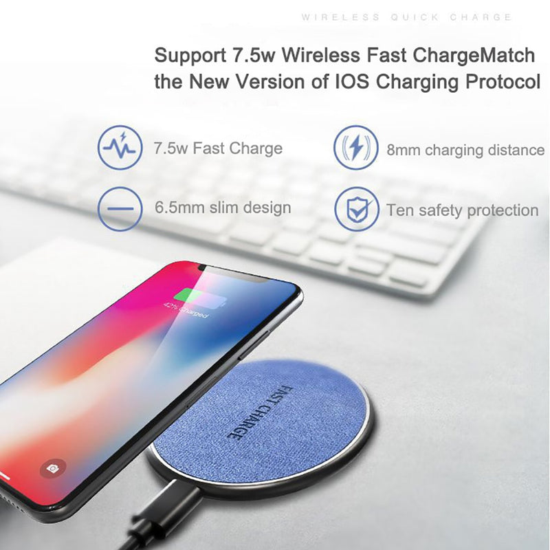 Creativity Ultra Thin 15W Wireless Charger For iPhone X XR XS Max 8  Fast Wirless Charging  For Samsung For Xiaomi For Huawei