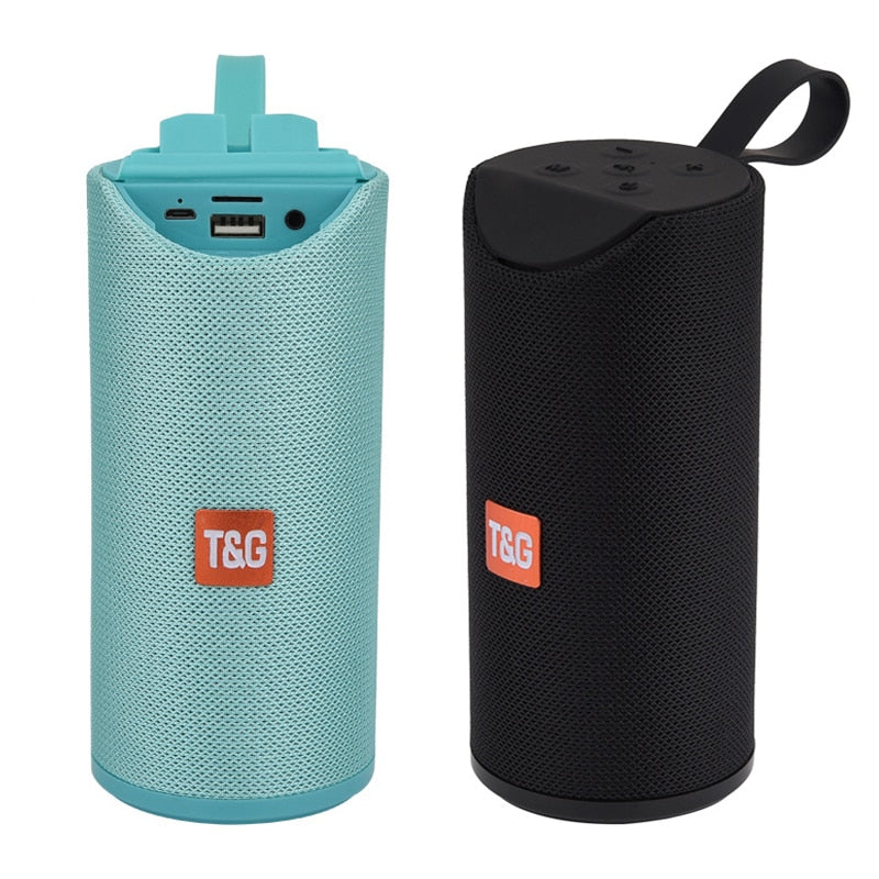 New  Portable Speaker 5W Long Use Time FM Radio Bluetooth 5.0 Column Loudspeaker IPX5 Outdoor Waterproof Wireless Speaker